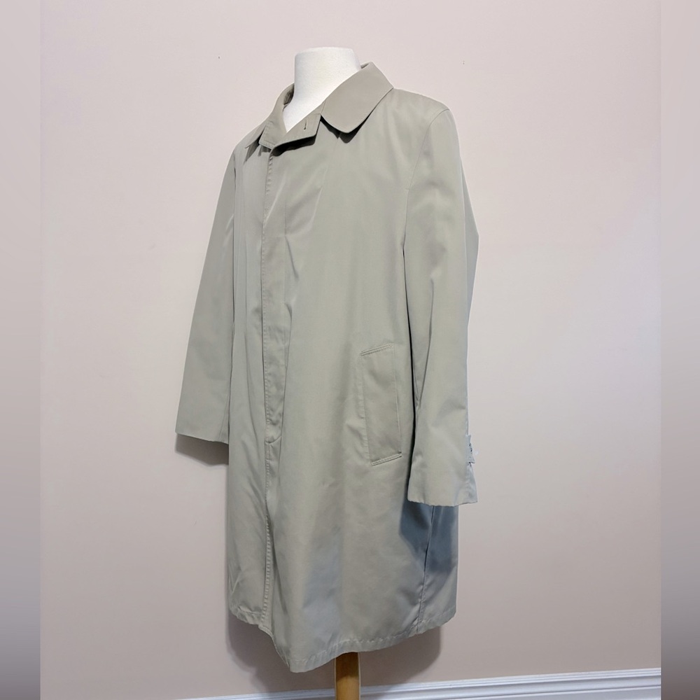 London Fog Maincoats Men's Classic Tan Overcoat with Removable Lining - Picture 2 of 8